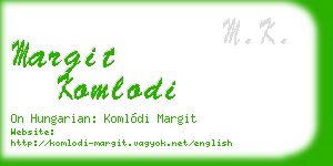 margit komlodi business card