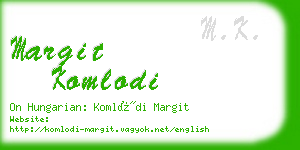 margit komlodi business card